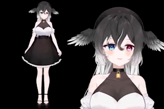 design vtuber model, rigging live2d model, 2d vtuber model, 2d anime vtuber