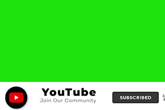 create a custom youtube subscribe animation in 24 hours