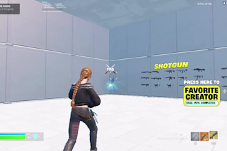 complete uefn fortnite parkour map, pillar map, zonewar, 1v1,2v2 or 4v4 gun game