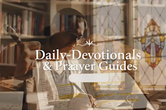 ghostwrite a christian devotional with scripture references