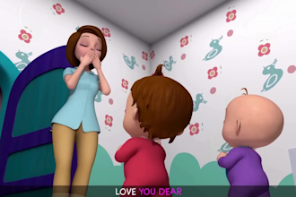 produce animated kids videos featuring fun and learning to earn