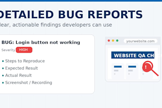 professionally test your website and web app for bugs and UX issues