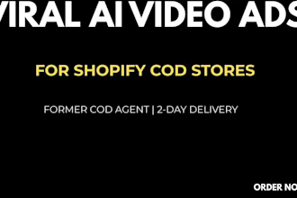 create ai video ads for shopify cod stores