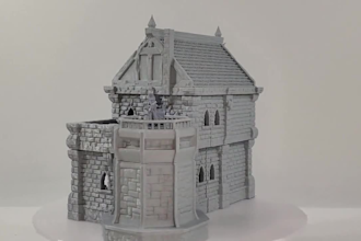 sculpt dnd taverns or ruin,dnd rpg terrain tabletop,building,modular dnd terrain