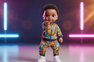 3d ai baby influencer videos dancing video, ai baby chef for tiktok  reels
