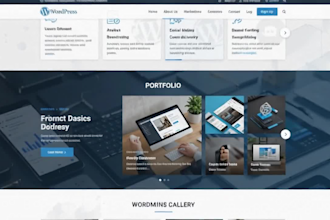 build wordpress website using gutenberg and kadence blocks