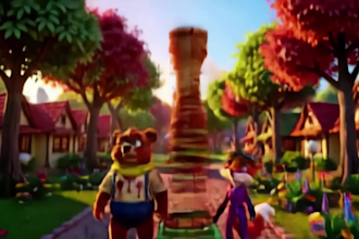 create lovely 3d ai kids video