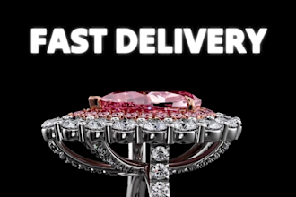 do jewelry cad design for 3d printing ,casting and rendering