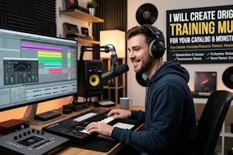 create original training music for your catalog and monetization