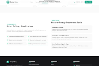 design medical, healthcare, home care, dental clinic website