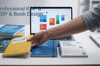 kdp journal planner habit tracker logbook workbook interior design templates