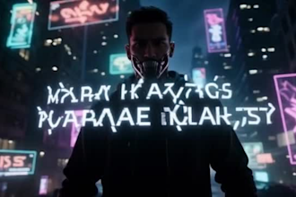 create dystopian dark music video with gothic lyric animation cinematic visuals