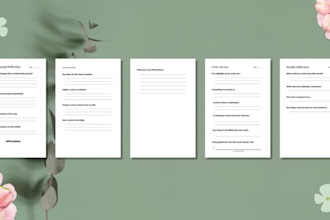 create a minimalist gratitude journal for KDP or etsy