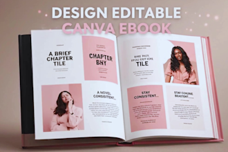 design editable canva ebook, real estate post, brochure design,lead magnet