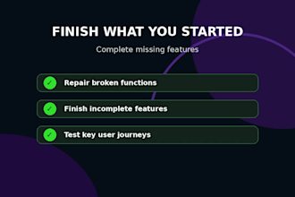 complete and improve your lovable saas mvp and web app