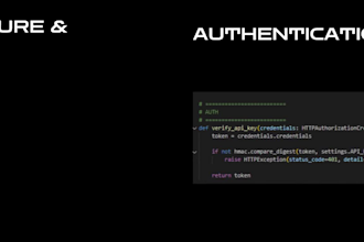 build production ready backend in fastapi