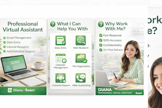 provide executive virtual assistant and administrative support