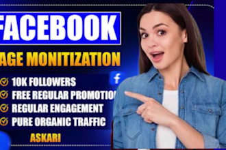 complete facebook page monetization organically