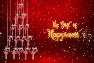 make christmas greeting video in 24hr