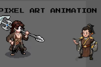 make pixel art character animation draw nsfw character animation for pixel game
