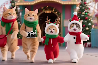 ai pet christmas videos ai talking cat and dog videos, animal shorts