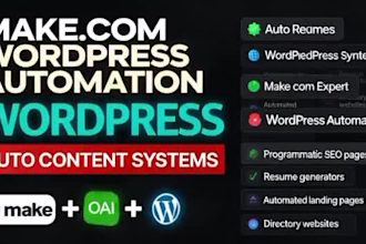 build wordpress resume templates make com http automation CV generator