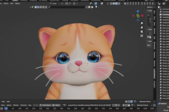 prepare glb 3d for threejs,mascot rig,28kawaii blendshape,talkinghead vrm avatar