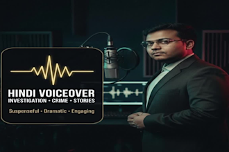 be your professional male hindi voice over artist and dubbing