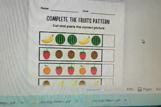 provide pages pattern worksheets for kids printable