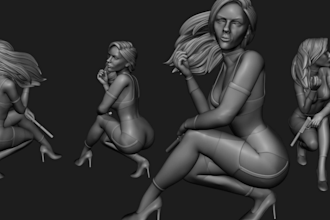 sculpt and model 3d character and buste
