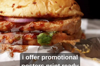 design mouthwatering burger poster, food flyer, and restaurant menu