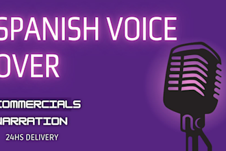 record spanish female voice over