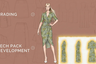 create professional sewing patterns and size grading for any apparel or garment