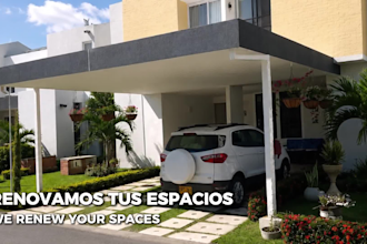 house renovation design with before and after rendering