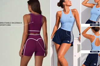 design sportswear tech packs and flat sketches  activewear for clothing brands