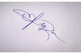 design handwritten logo, signature, autograph in 24hrs