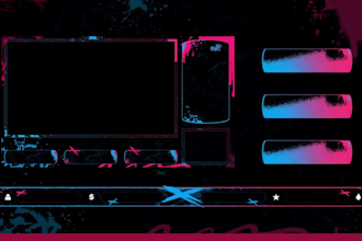 design a custom starting soon screen for twitch