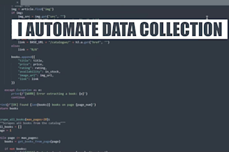scrape data from website