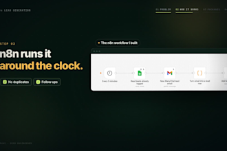 build n8n lead generation and CRM automation with ai lead follow up