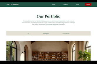design a modern and intuitive UI UX for your website