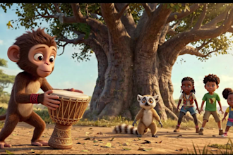 create 3d african folktale animation and ai storytelling videos
