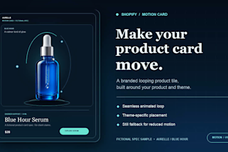 design a clean shopify banner or product graphic