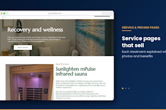 build wix website design for yoga fitness gym wellness coach wix landing page