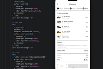 develop a custom flutter ecommerce app for ios and android
