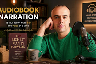 do arabic translation and audiobook narration for your book