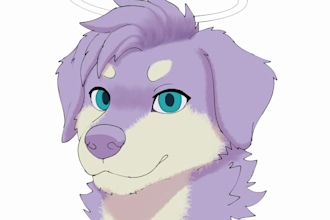 draw a custom furry or anthro character headshot