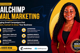 design a mailchimp email marketing newsletters