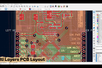 design pcb schematic gerber files bom and pcb layout in kicad