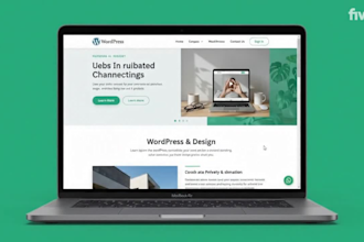 design a modern responsive wordpress website using elementor