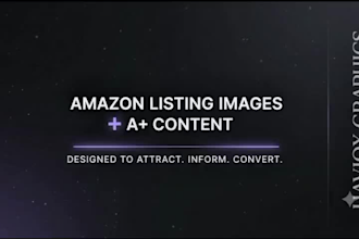 create conversion focused listing images and a plus content